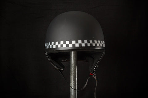 Checkered Half Helmet