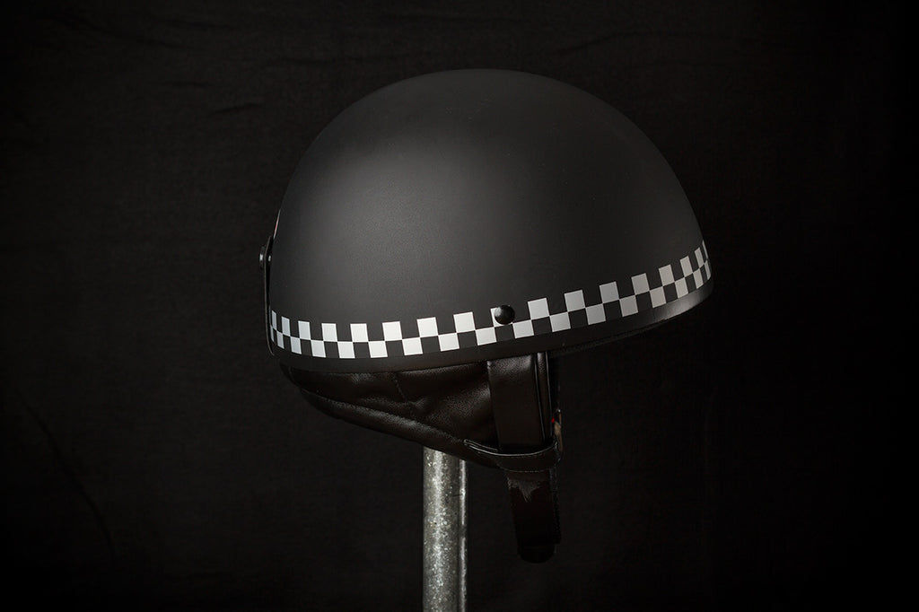 Checkered Half Helmet