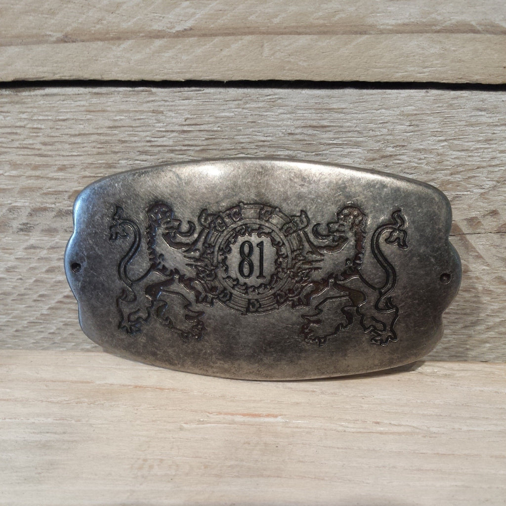 Double Lion 81 Crest Belt Buckle